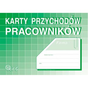 Druk MiP Karty Przychodów Pracowników A5/16
